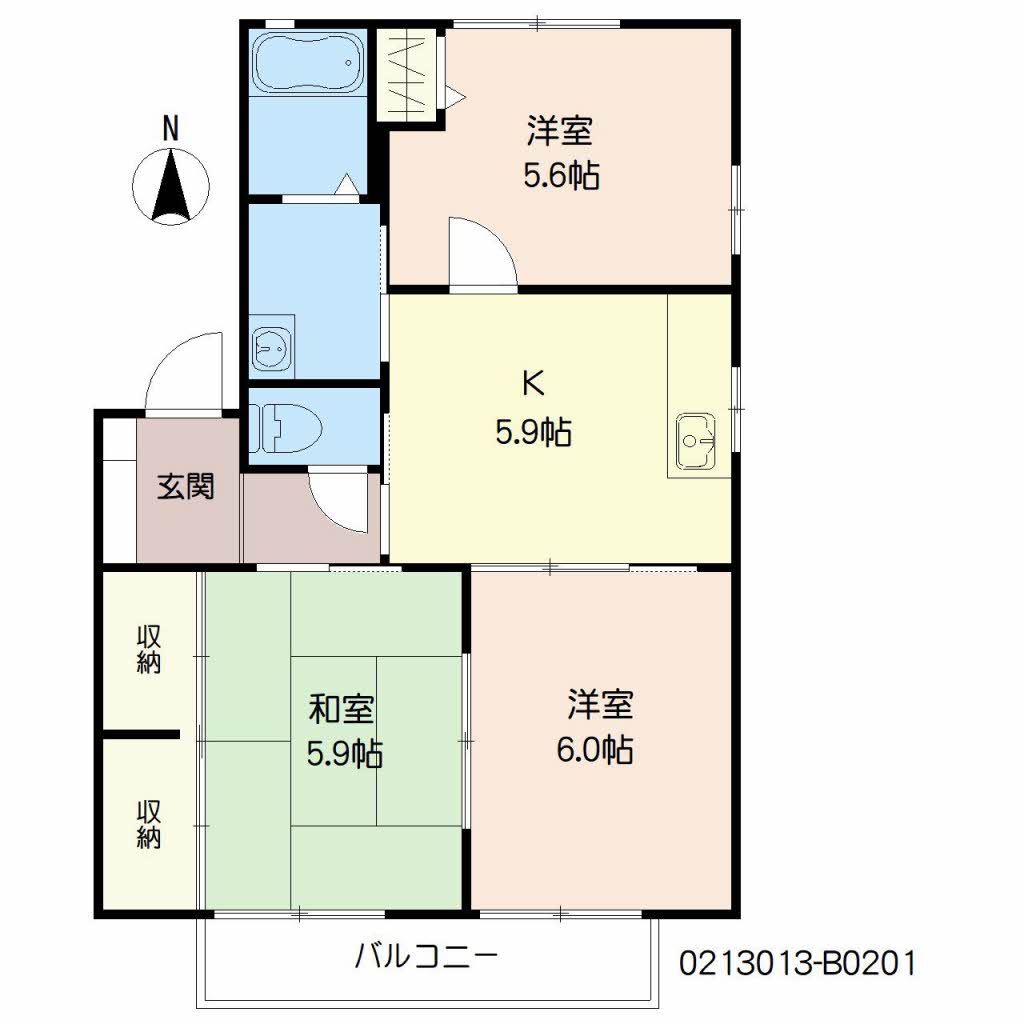 ファミール蔵上　Ｂ棟　＊ B0201号-16