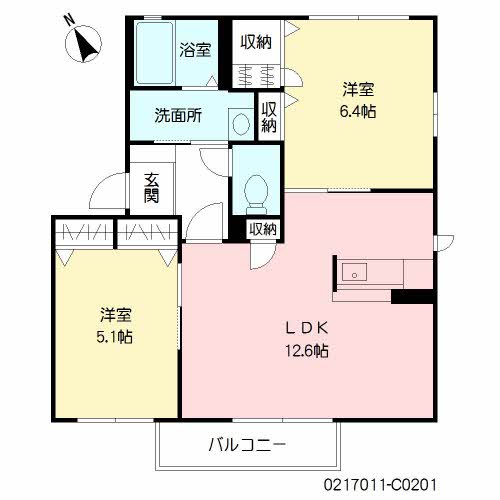 シティパル長行　Ｃ棟　＊C0201-2