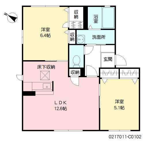 シティパル長行　Ｃ棟　＊C0102-2