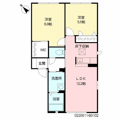 セイボヌール　Ｂ棟B0102-2