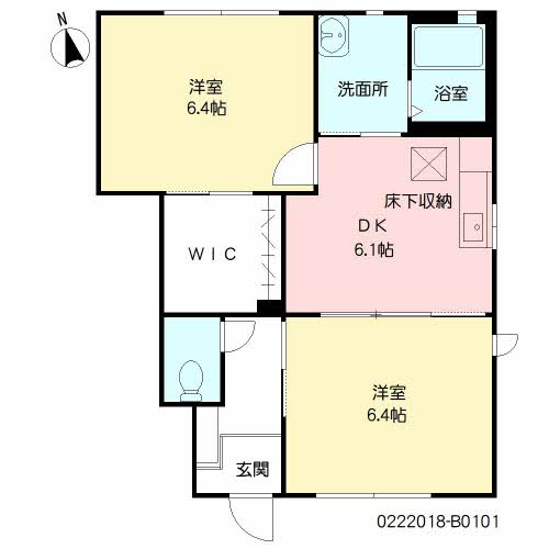 サンク・ブランシェ　Ｂ棟　＊＊B0101-2