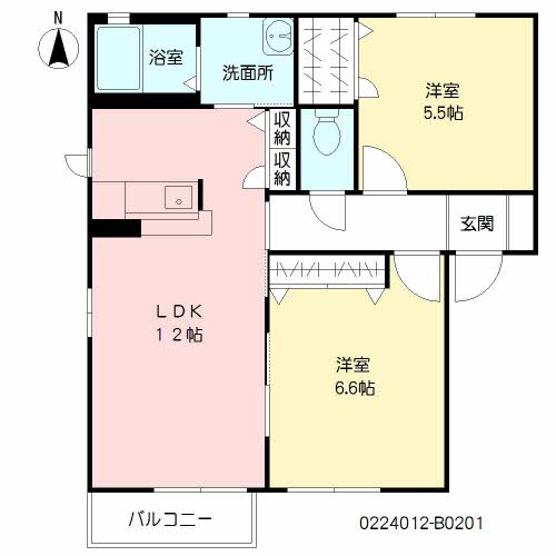 ユタカの里　Ｂ棟　＊B0201-2