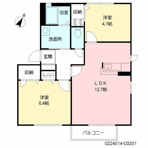 ディアスＦＫ　Ｃ棟　＊＊C0201-2