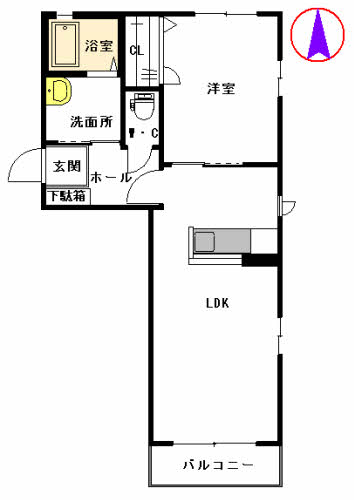クラヴィエ隼人　Ⅰ棟A0201-2