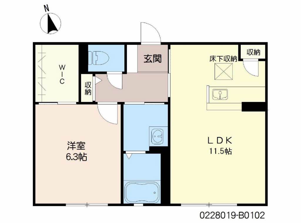 クラヴィエ隼人 Ⅱ棟 B0102号-2