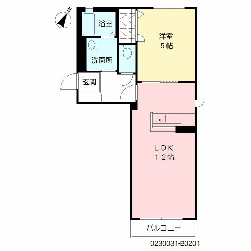 シャーメゾン朽網Ⅱ　Ｂ棟　＊B0201-2