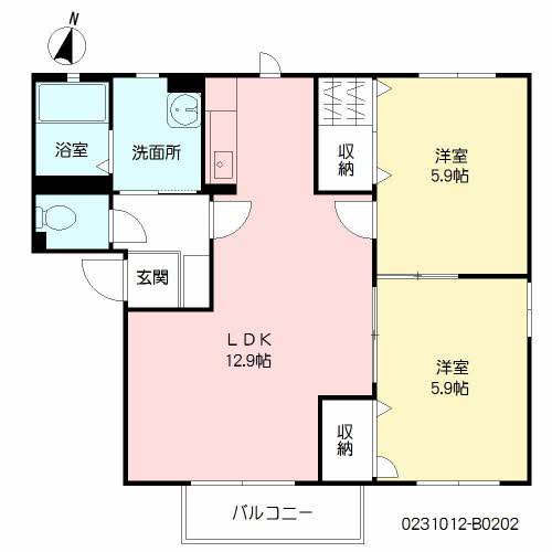 ボヌール立屋敷　Ｂ棟　＊ B0202号-16