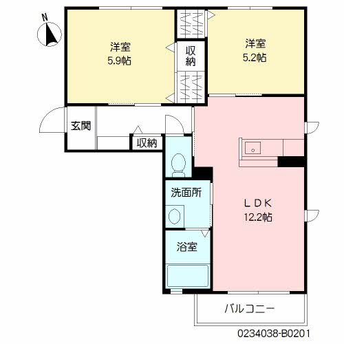 メゾン花咲　弐番館　＊B0201-2