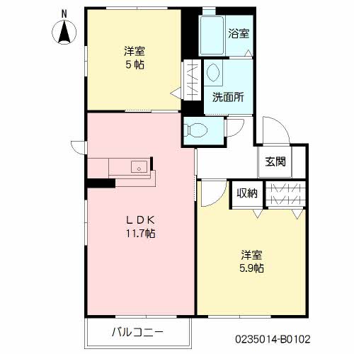 サンヒルズ下田　Ｂ棟　＊＊B0102-2