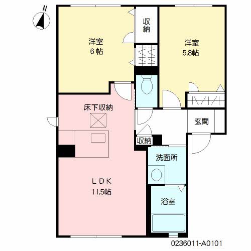 ヴィラシャーメゾン行橋　クアルト A0101号-16