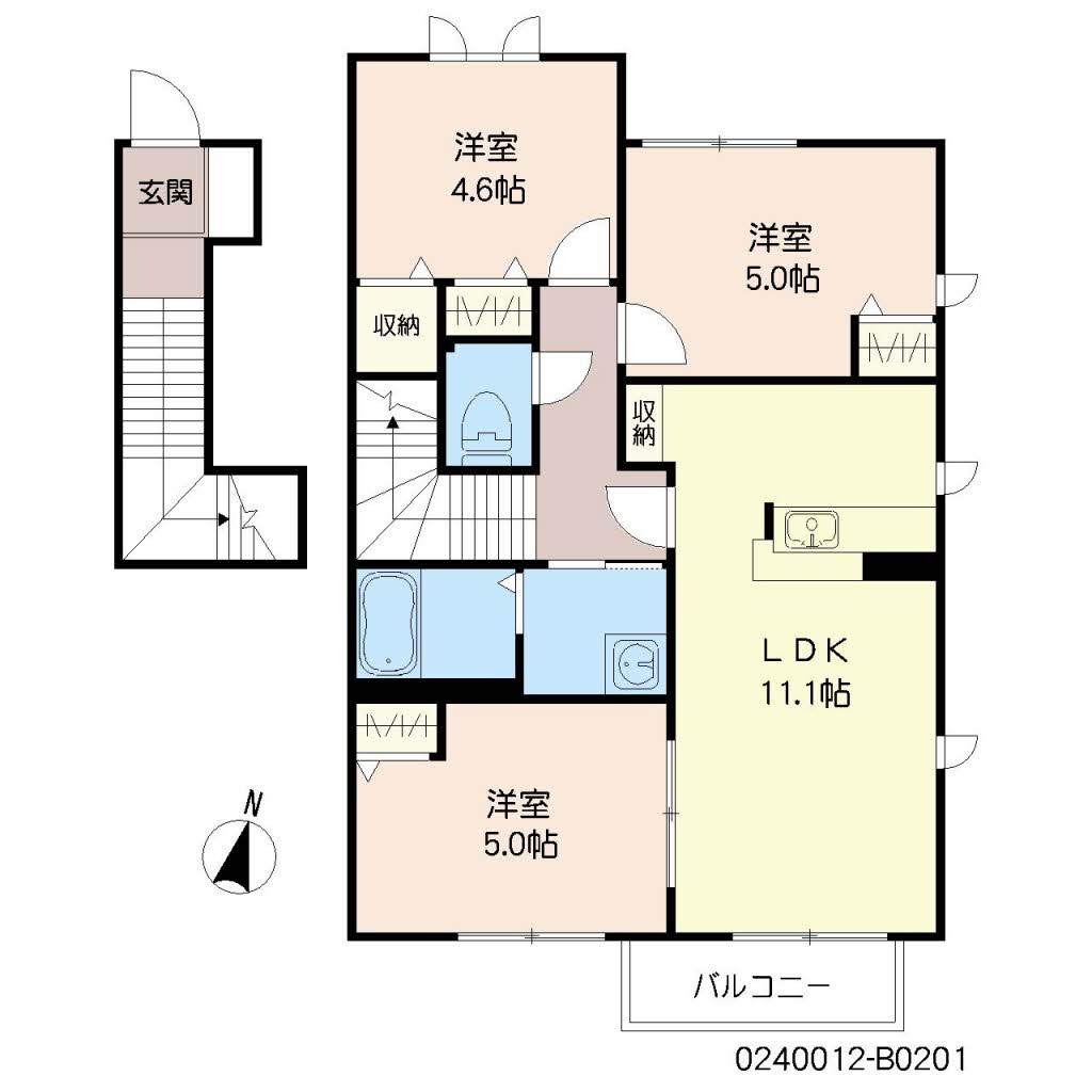 フォレスト芦屋　Ｂ棟　＊ B0201号-2