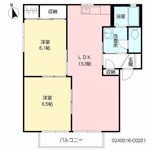 クレイン・ウイング　Ｃ棟　＊＊ C0201号-14