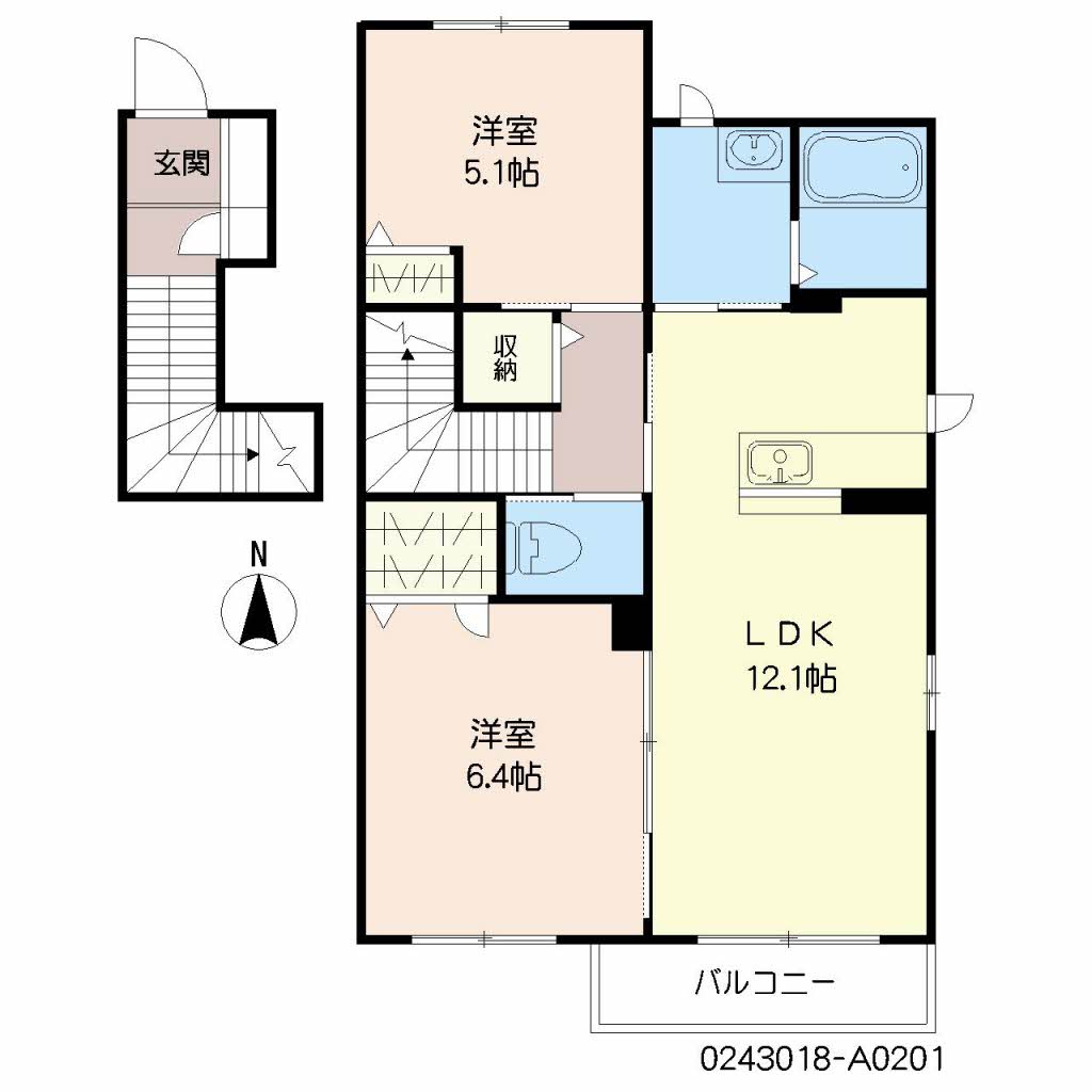 サンガーデン恒久 A棟 A0201号-2