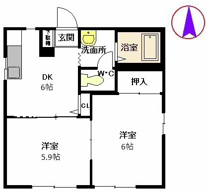 フレグランス玉名　Ⅱ棟B0101-2