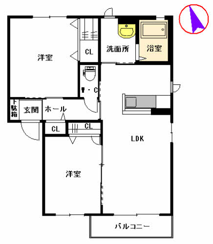 フローラ　Ｂ棟　＊＊B0202-2