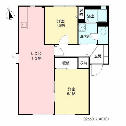 プラスパ高畑　Ａ棟　＊＊ A0101号-13