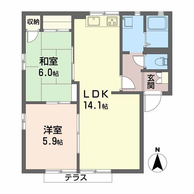 グリーンコートＩ　Ｂ棟B0101-2