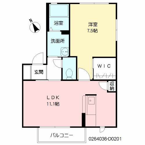 サクラージュⅡ D棟 ** D0201号-2