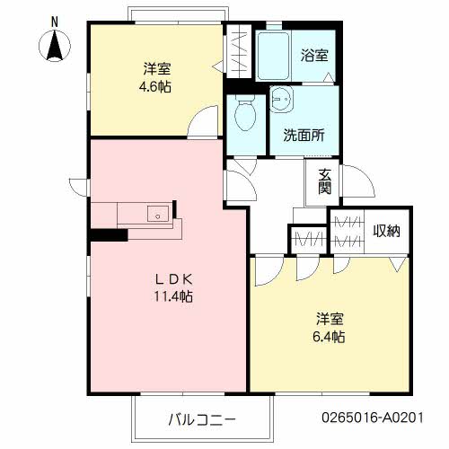 ファミールオガタ　Ａ棟　＊ A0201号-16