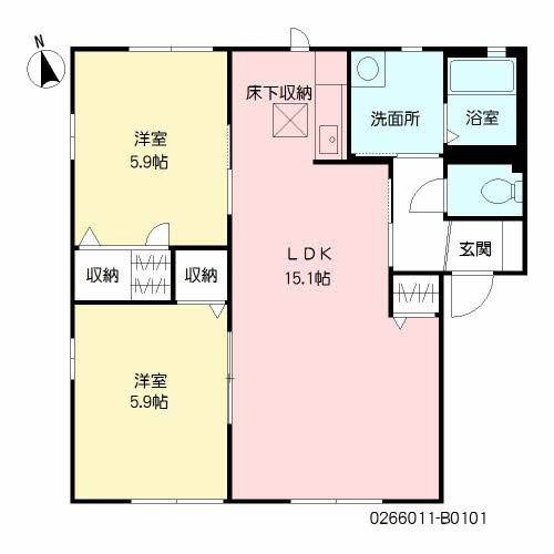 リンデンバーム　Ｂ棟　＊＊B0101-2