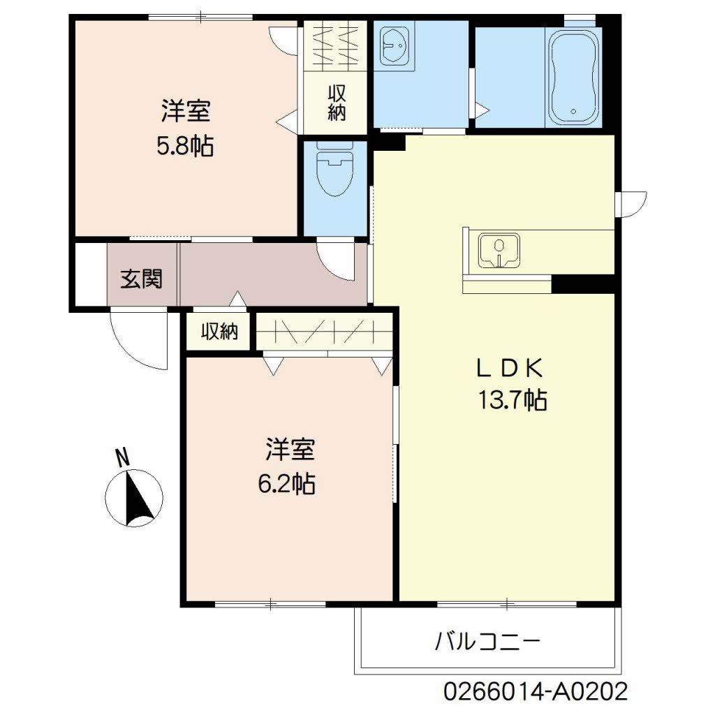 カーサ・ラピス　Ａ棟　＊＊A0202-2