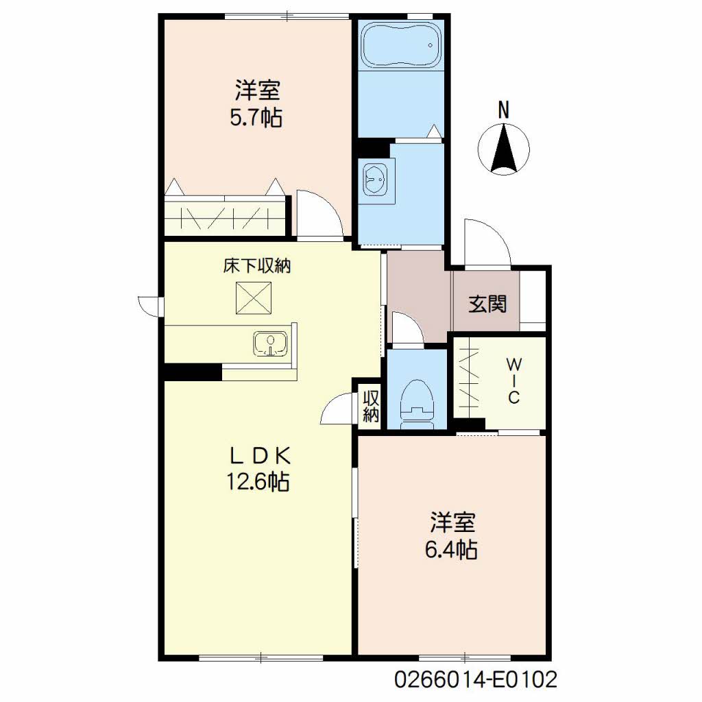 カーサ・ラピス　Ｅ棟　＊＊ E0102号-16