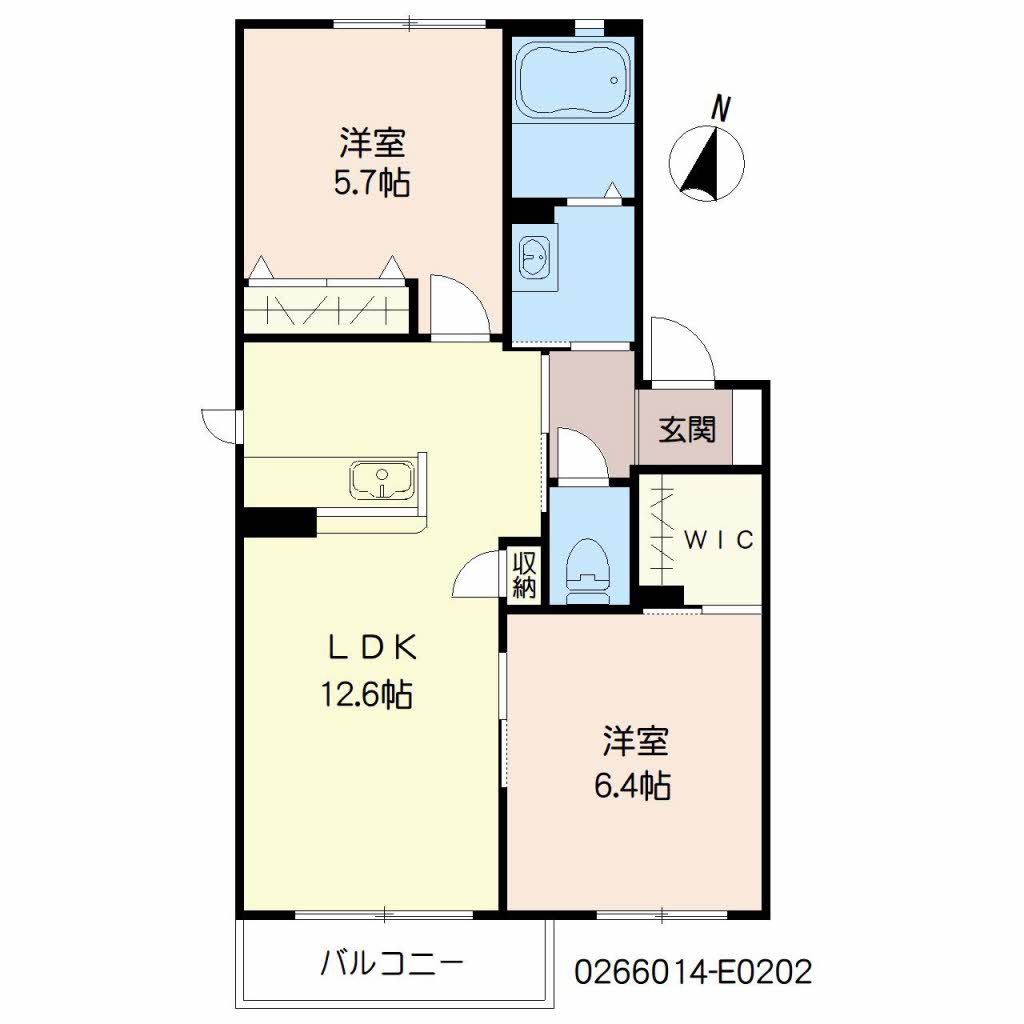 カーサ・ラピス　Ｅ棟　＊＊E0202-2