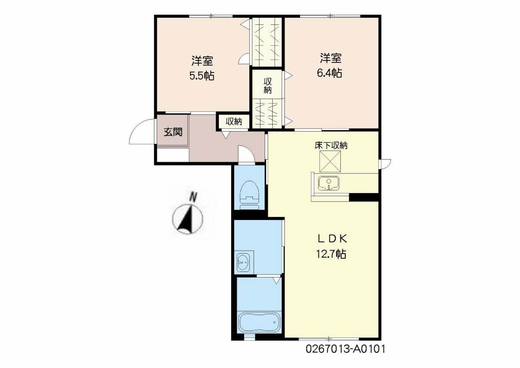 ガーデンヒル秋光　Ａ棟　＊＊ A0101号-16