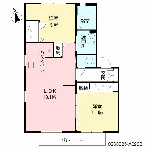 コーポラス青葉　Ａ棟　＊＊A0202-2