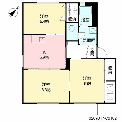 リバーサイド北浜　Ｃ棟　＊ C0102号-2