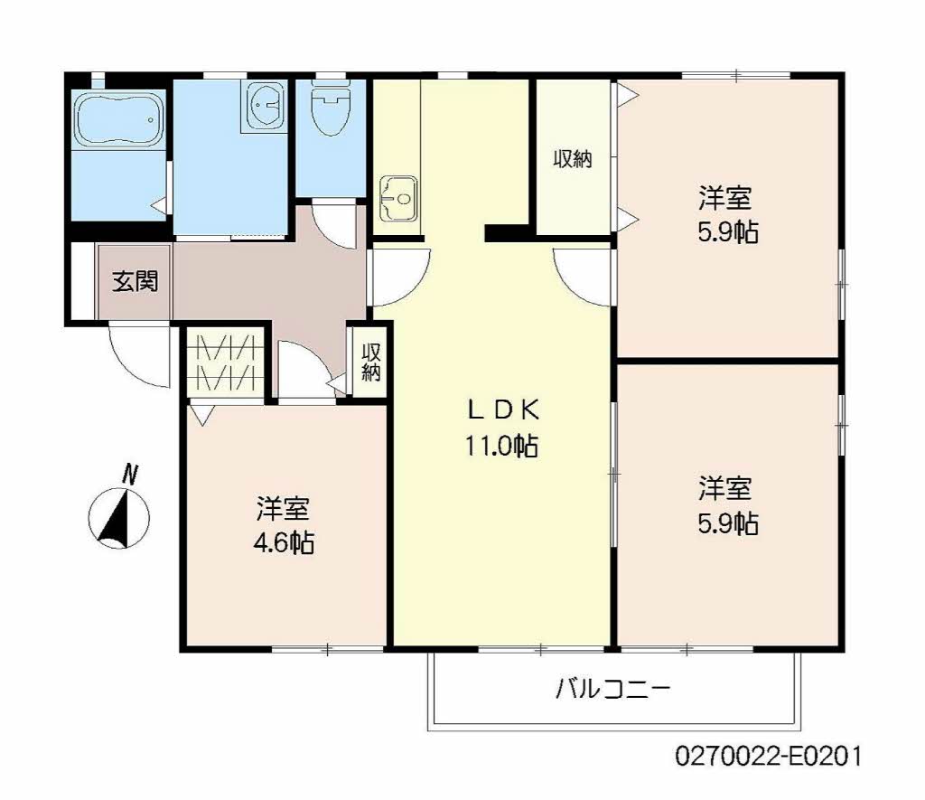 フォレスト　Ⅴ棟　＊E0201-2