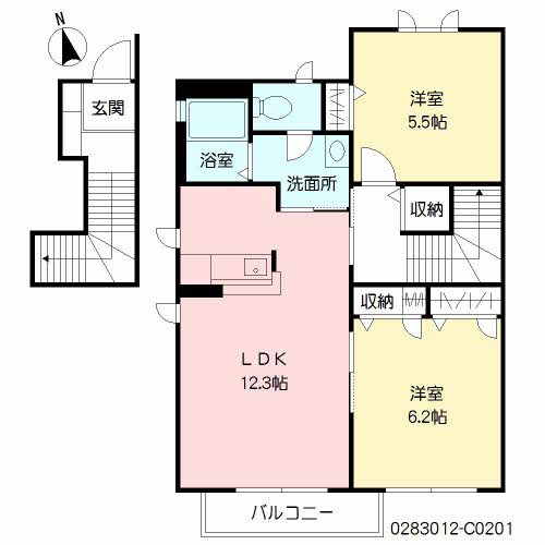 ブランシェ幸神　Ｃ棟　＊C0201-2