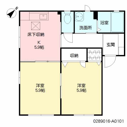 コスモスハウス・Ｓ　Ａ棟　＊＊A0101-2