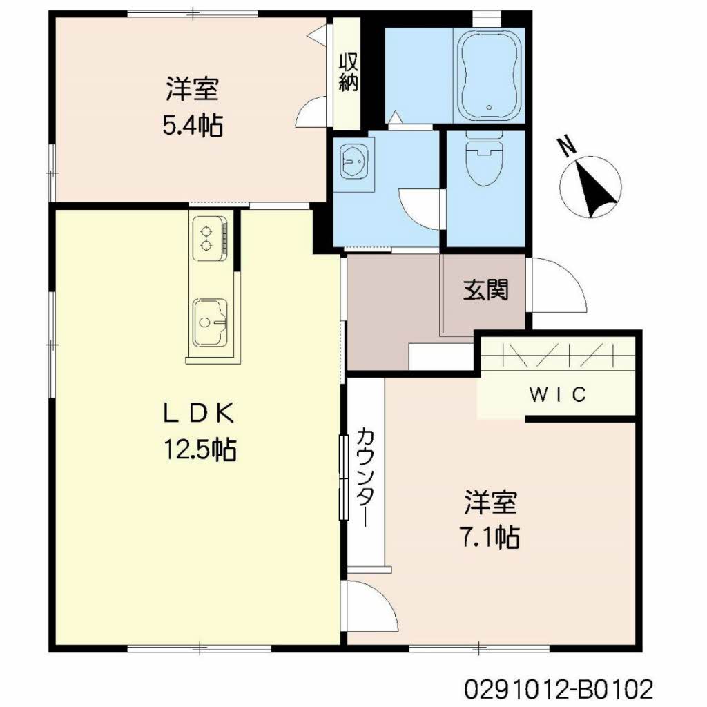 クエストヒル陣原　Ｂ棟　＊B0102-5