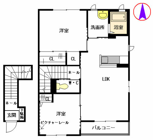 メゾン８　Ｂ棟　＊＊ B0202号-16