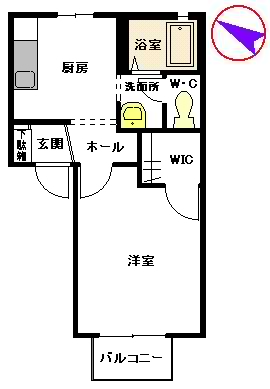 ドミール博多　Ｂ棟　＊＊ B0202号-6