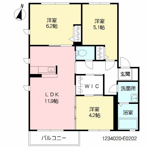 メゾン２０　Ｅ棟　＊ E0202号-2
