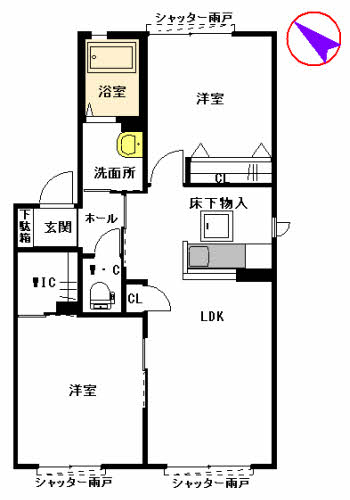 ヴェルデ　Ｂ棟 B0101号-2