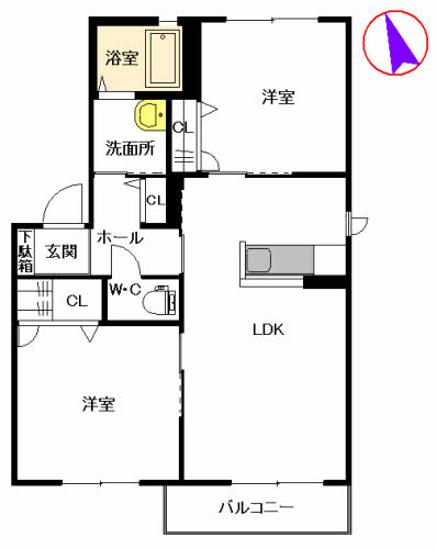 シャーメゾン和　Ｂ棟　＊＊B0201-2