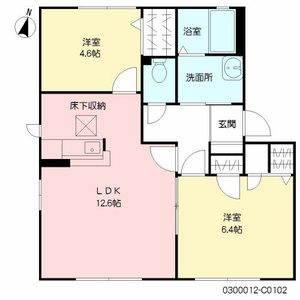 ハーティストＮ　Ｃ棟　＊＊ C0102号-14
