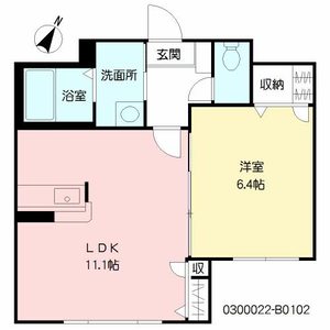 ハーティストＫ　Ｂ棟　＊＊ B0102号室