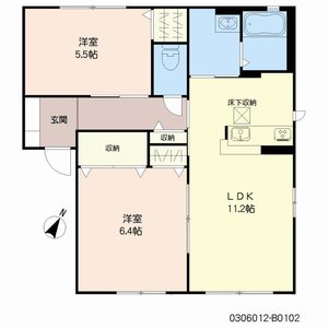 スクーデリア２００６　＊＊　Ｂ棟 B0102号室