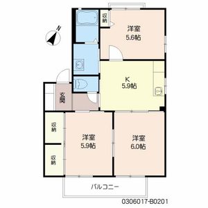 ガーデンプレイス B棟 B0201号-16