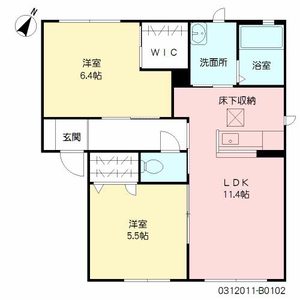 サン・ヴィレッジ　Ｂ棟 B0102号室