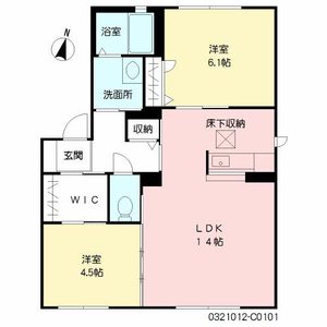 コスモスコーポラス　Ｃ棟　＊ C0101号室