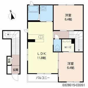 シャーメゾン愛宕　Ｃ棟　＊＊ C0201号室