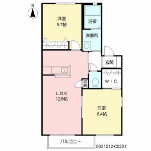 ヴィサージュ本城　＊＊　Ｃ棟 C0201号室