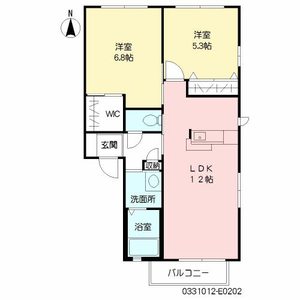 ヴィサージュ本城　＊＊　Ｅ棟 E0202号室