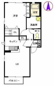 ファミールオガタ　Ｄ棟　＊＊ D0201号室