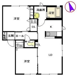 ガーデンコート　Ⅴ棟　＊ E0102号-16